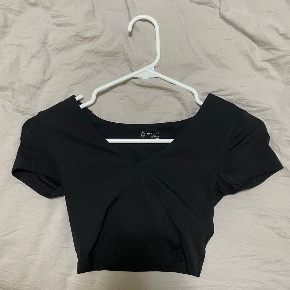 Aerie cropped tee